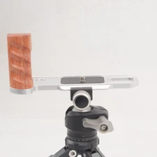For Nikon F2 Wood Camera Handle Alu Base Hand Grip Quick Release Plate L Bracket