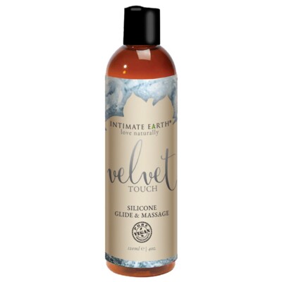 Intimate Earth Velvet Touch Silicone Glide & Massage 4 fluid ounces, New