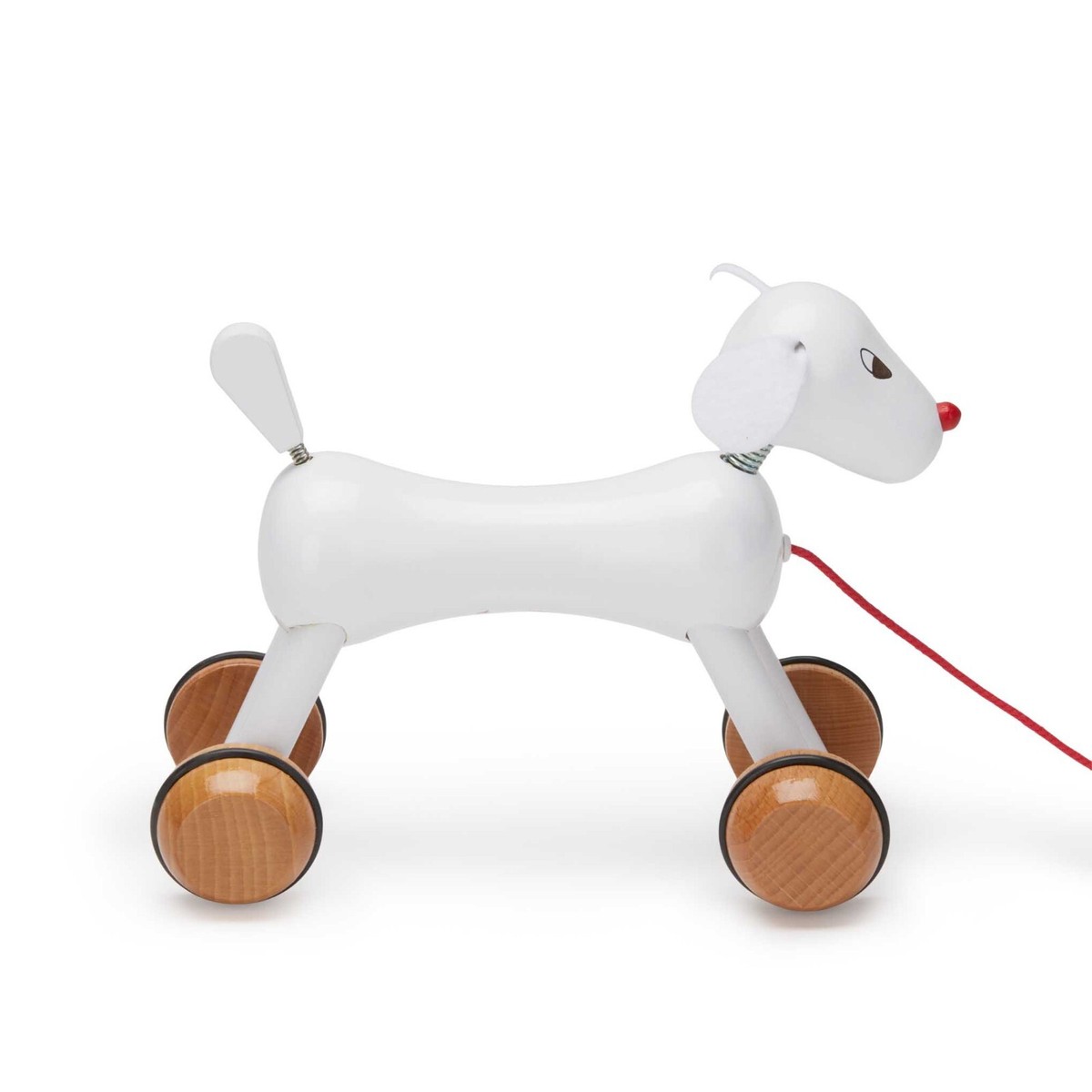 Yoshitomo Nara Dog Pull Toy Japanese beech wood Vilac 4.3'×7.8