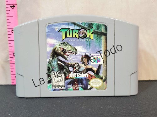 VIDEOJUEGO DE COLECCIÓN PARA NNINTENDO 64 TUROK CAZADOR DE DINOSAURIOS LEER JUGADORES - Imagen 3 de 6