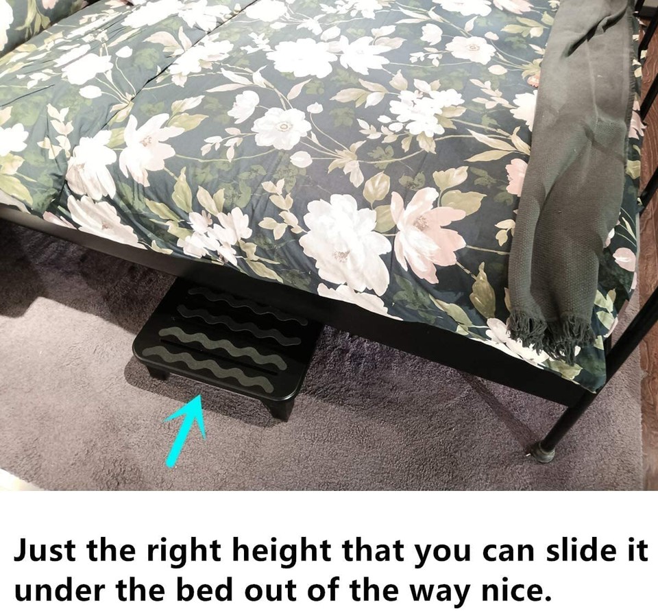 Stool With Pull Out Steps Solid Wood Bed Step Stool Super Large