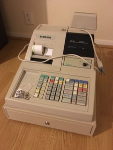 Samsung Er 4915 Electronic Cash Register With Cash Drawer Ebay
