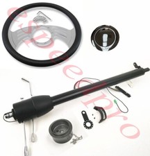 For Gmc 60-72 Chevy C10 Truck 33 Black Steering Column Auto 14 Gaap Wheel Kit