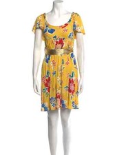 Dolce&Gabbana Italy Viscose Jersey Floral Short Dress Size EU42