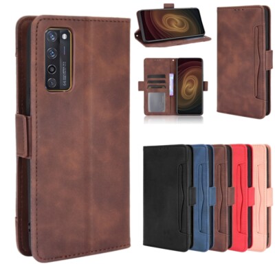 For ZTE Axon 20 4G/5G Separable Card Slot Leather Stand Wallet