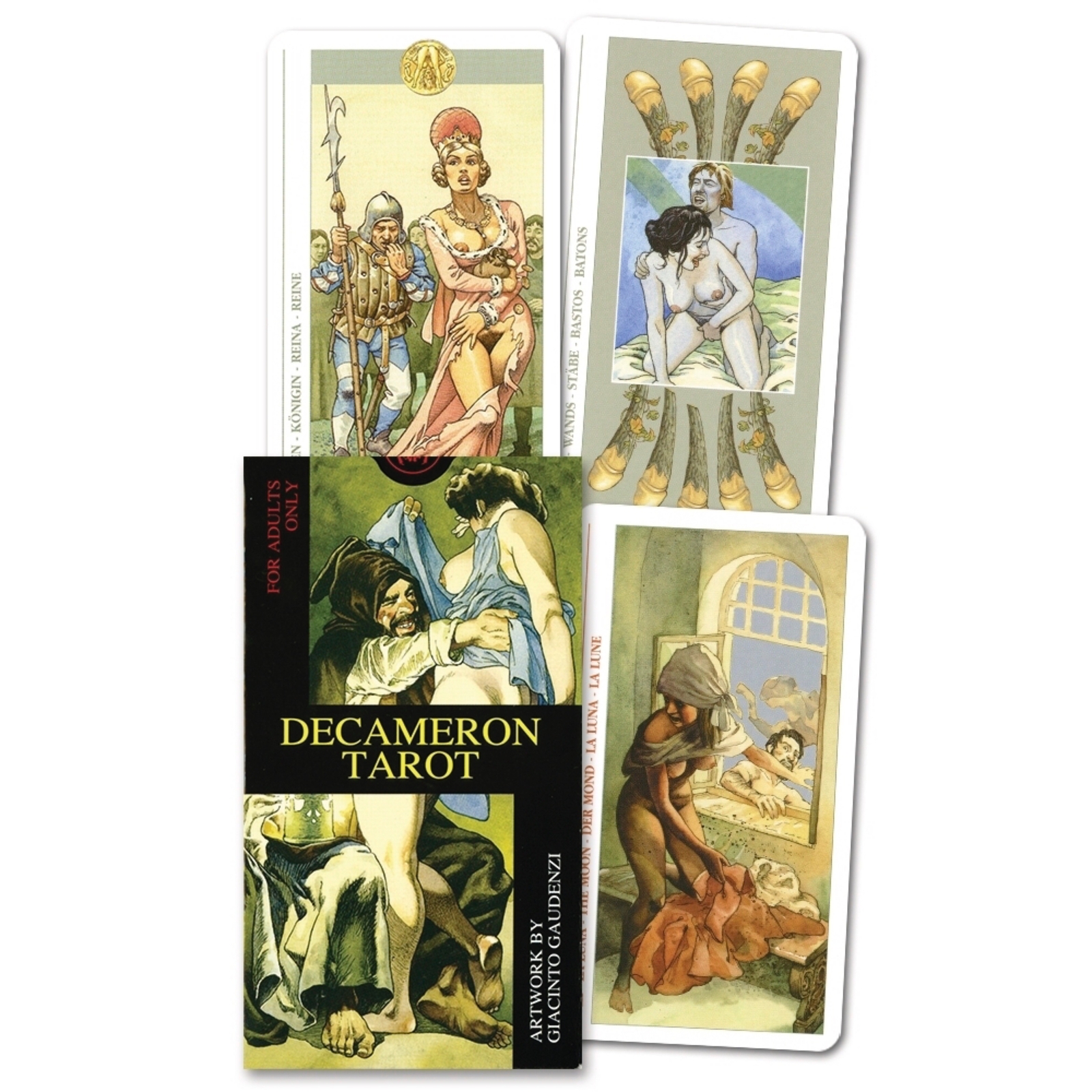 Decameron Tarot Deck 78 Arcana Cards Set w Instruction Booklet Made in