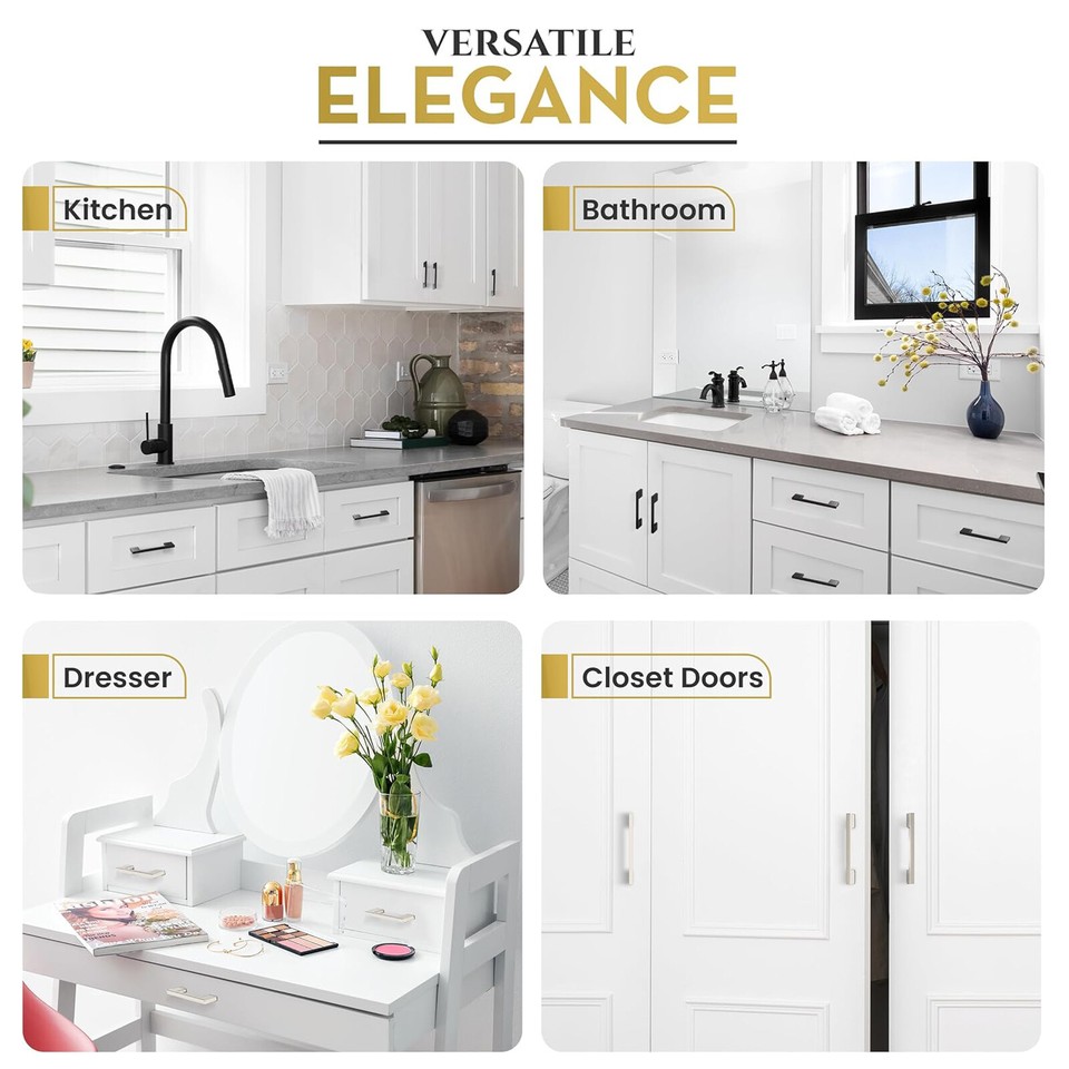 Stainless Steel Kitchen Door Drawer Handles Cupboard Pulls