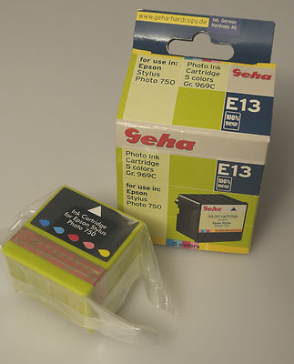 PRL) COMPATIBLE INK CARTRIDGE FOR EPSON STYLUS PHOTO 750 GEHA E13R 5C.