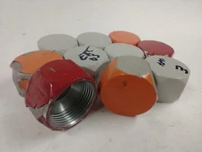 5406C-16 1" NPT STEEL HEX THREADED PIPE CAPS (LOT OF 10)