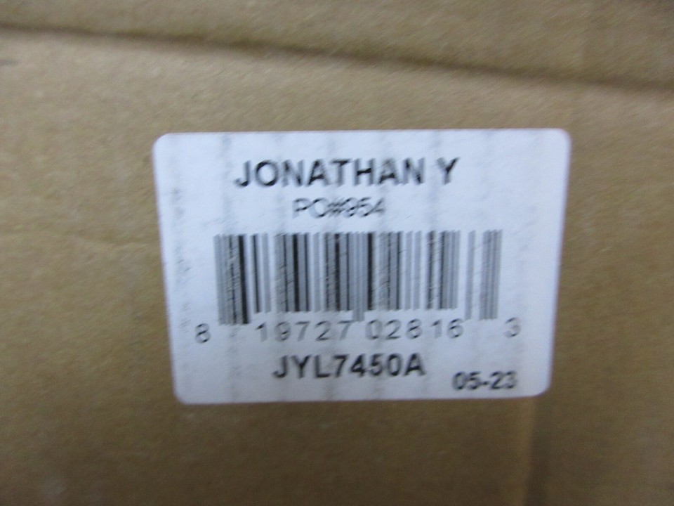 Jonathan Y Porto Large 14 in. Black Integrated LED Outdoor Wall Lantern