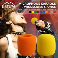 DJ Handheld Foam Microphone Karaoke Sponge Cover 1/10 Pack Colorful Thick
