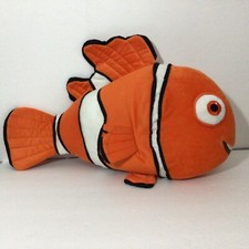 Disney Store Finding Dory Nemo Plush Clown Fish Large. 20" Embroidered Eyes
