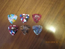 6 Pack DADI Classic Pearloid 346 Shape Guitar Picks, Assorted Gauges – #1244