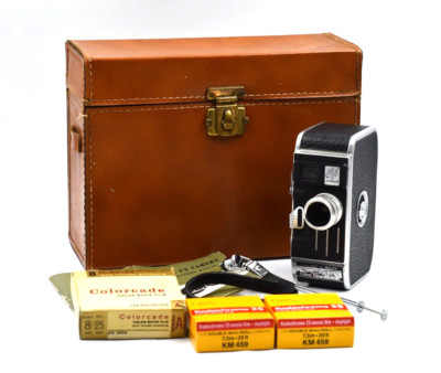 PAILLARD-BOLEX C/8  LYTAR 2.5 Lens Movie Camera w Case /Extras