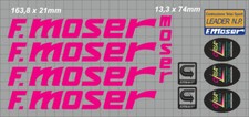 F. MOSER LEADER NP SET DECALCOMANIE TELAIO ROSA