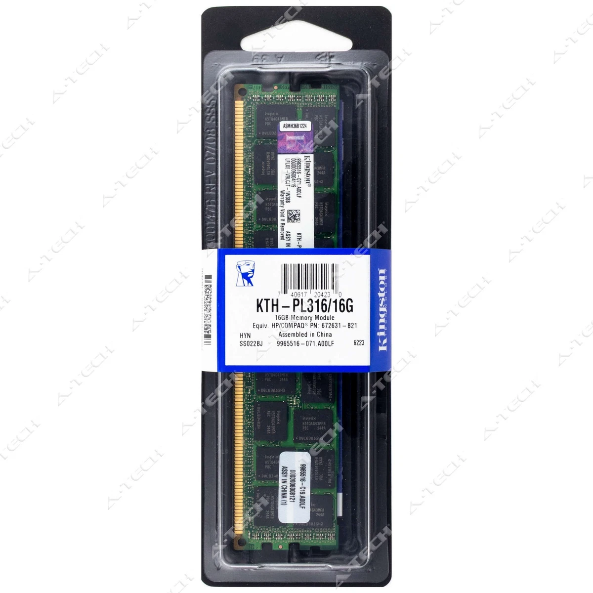 Kingston PC3-12800 (DDR3-1600) 16 GB Computer Memory (RAM) for