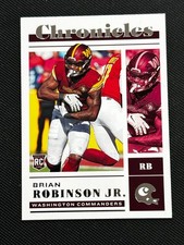 2022 Panini Chronicles #37 Brian Robinson Jr. RC Washington Football Card