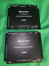 LOT 2 Crestron HD-DA2-4K-E Distribution Amplifier - HDMI - w/ Power Supply