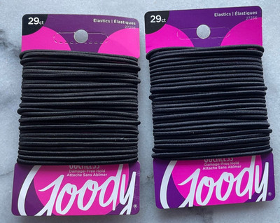 Goody Ouchless Slim Hair Elastics 27256 Damage Free Hold 29 Ct Ea Lot of 2