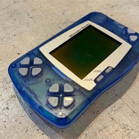 Bandai WonderSwan Swan Crystal Clear Blue Console only Japan retro game WS