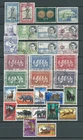 5 ) BELGIAN CONGO 1950/52 : ALBUM PAGE DIFFERENT COMMEMORATIVE STAMPS USED