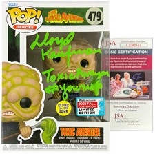 Lloyd Kaufman signed Funko Pop Figure Creator Toxie The Toxic Avenger