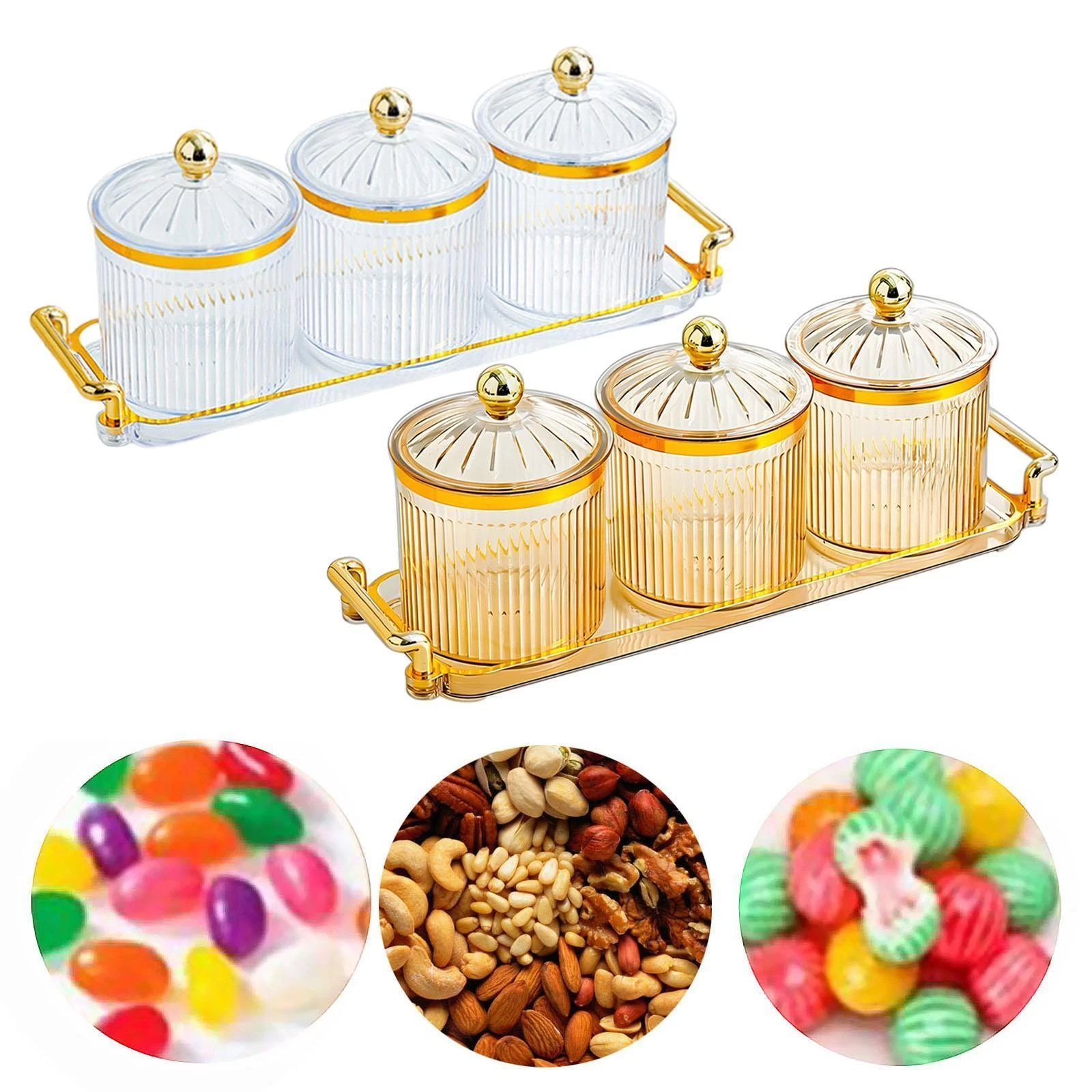 Dried Fruit Tray Nuts Tray Food Storage Box Containers Nordic Candy Nuts Dish