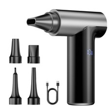 Compressed Air Duster, 200000RPM Super Power Air Duster, 11-Gear Stepless Spe...