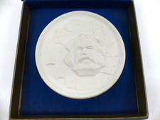 Plaques medal porcelain 30 years FDJ Karl Marx