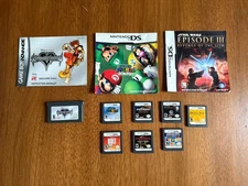 Nintendo DS Game Lot GBA Mario Tetris Metroid Kingdom Hearts Star Wars