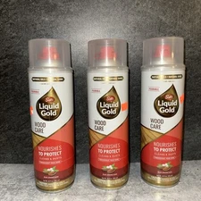 3 x 20oz Scotts LIQUID GOLD WOOD CARE Natural Oil CLEANER NOURISHER Almond Scent