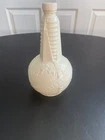 Vintage 1939 New York WORLD'S FAIR Milk Glass Uranium GLOBE Bottle/Decanter