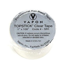 Double Sided Medical Grade Adhesive Tape Roll 1 Inch x 108 Inch Clear