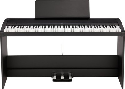 Korg B2+SP BK Digitalpiano 88 Tasten Pianoständer Tisch 3er Pedaleinheit Schwarz