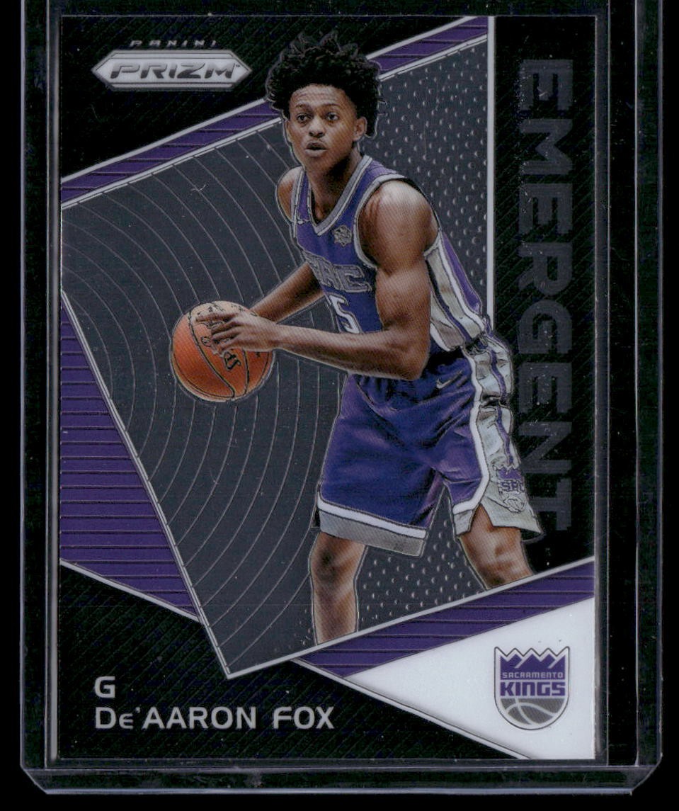 2017-18 Panini Prizm #EM-DEA De'Aaron Fox Emergent