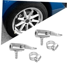 2PCS 1/4" Lock On All Metal Air Chuck, Air Compressor Nozzle, Mini Air 