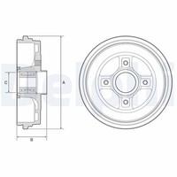 2X Delphi Bremstrommel BFR626 FüR Clio Renault 4 Tce Bhnp Bhnf Bhma Bhmh Bhjk
