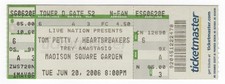 Tom Petty & Trey Anastasio 6/20/06 NYC NY Madison Square Garden Ticket!