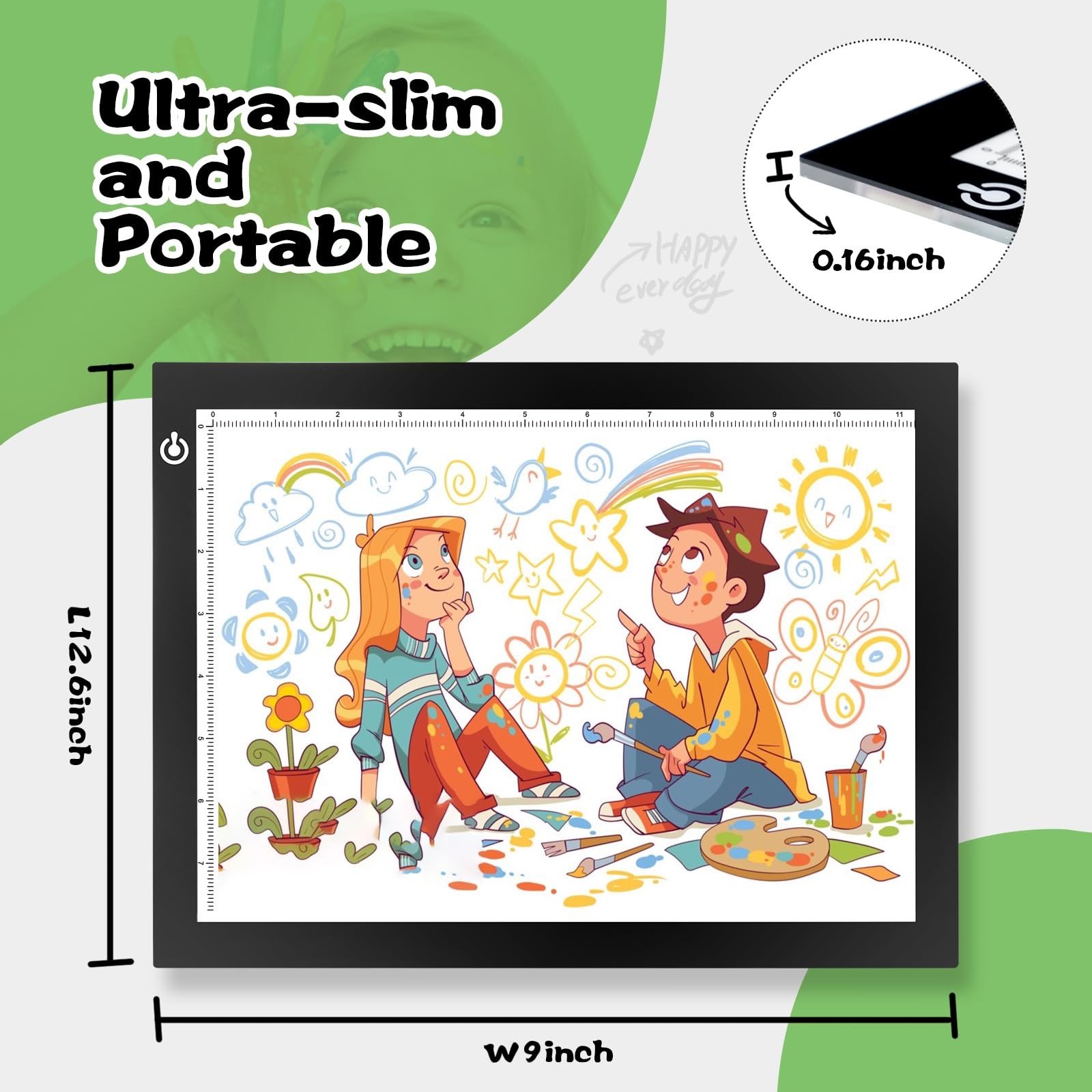 A4 LED Tracer Light Box Slim Pad Drawing Copy Board Tattoo Tracing Pad