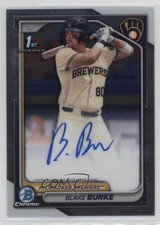 2024 Bowman Draft Chrome Prospect Blake Burke #CPA-BB Auto 1p8y