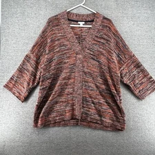 Pure Jill By J Jill Sweate Campari Women Medium V Neck Winter