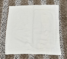Matouk Egyptian Cotton EURO Pillow Sham Ivory Textured Matelass  Luxury Bedding