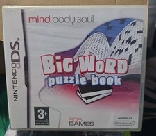 BIG WORD PUZZLE BOOK NINTENDO DS NEW SEALED TEARSTRIP UK VERSION MIND BODY SOUL