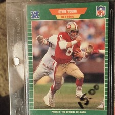 Pro Set 1989 Steve Young #388 Football Trading Card San Francisco 49ers NFL