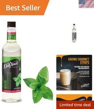 Classic Peppermint Syrup - 25.4 Fl Oz for Exquisite Beverages & Desserts
