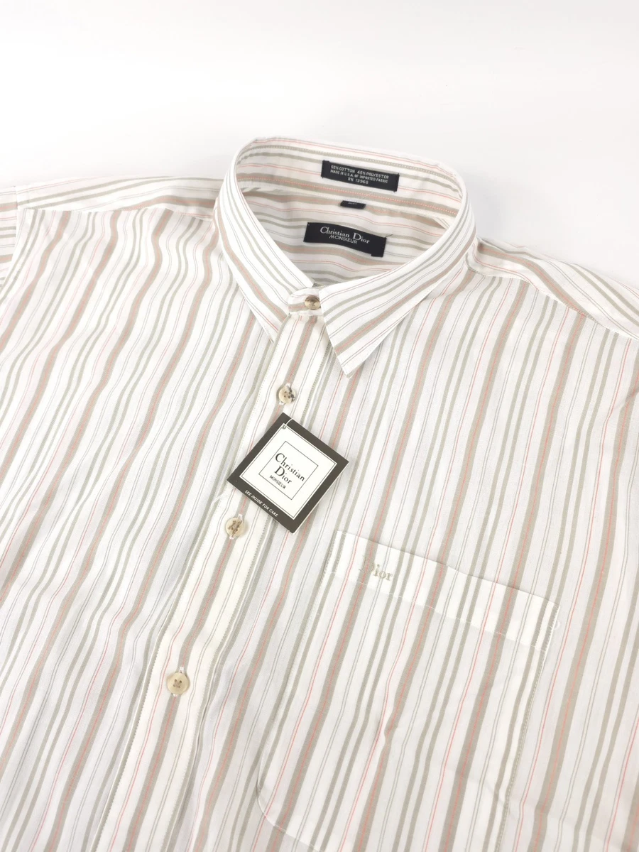 Christian Dior MONSIEUR ホワイト ヴィンテージ ベルト Christian Dior Monsieur In Men's Casual Shirts for sale | eBay