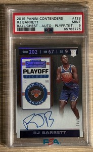 Rj Barrett Contenders Auto for sale | eBay