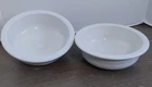 Fiesta White Cereal Soup Bowls Set of 2 Fiestaware Vegetable 7"