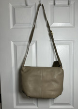 NWT Stone Mountain Leather Shoulder Bag Adj Strap Color Stone