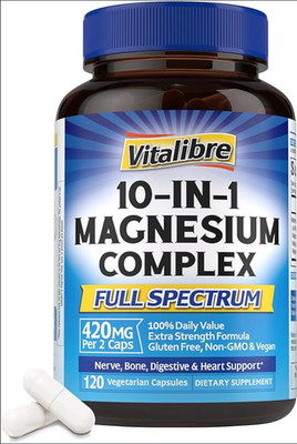 magnesio (Complex) 450 mg - Salud cerebral, memoria y enfoque